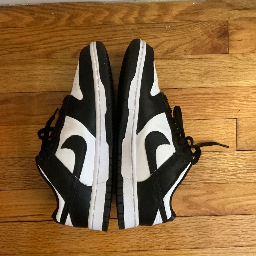 Nike Dunk Low Retro Sz 9.5 Mens White Black Panda Sneakers DD1391-100 - Picture 6 of 8